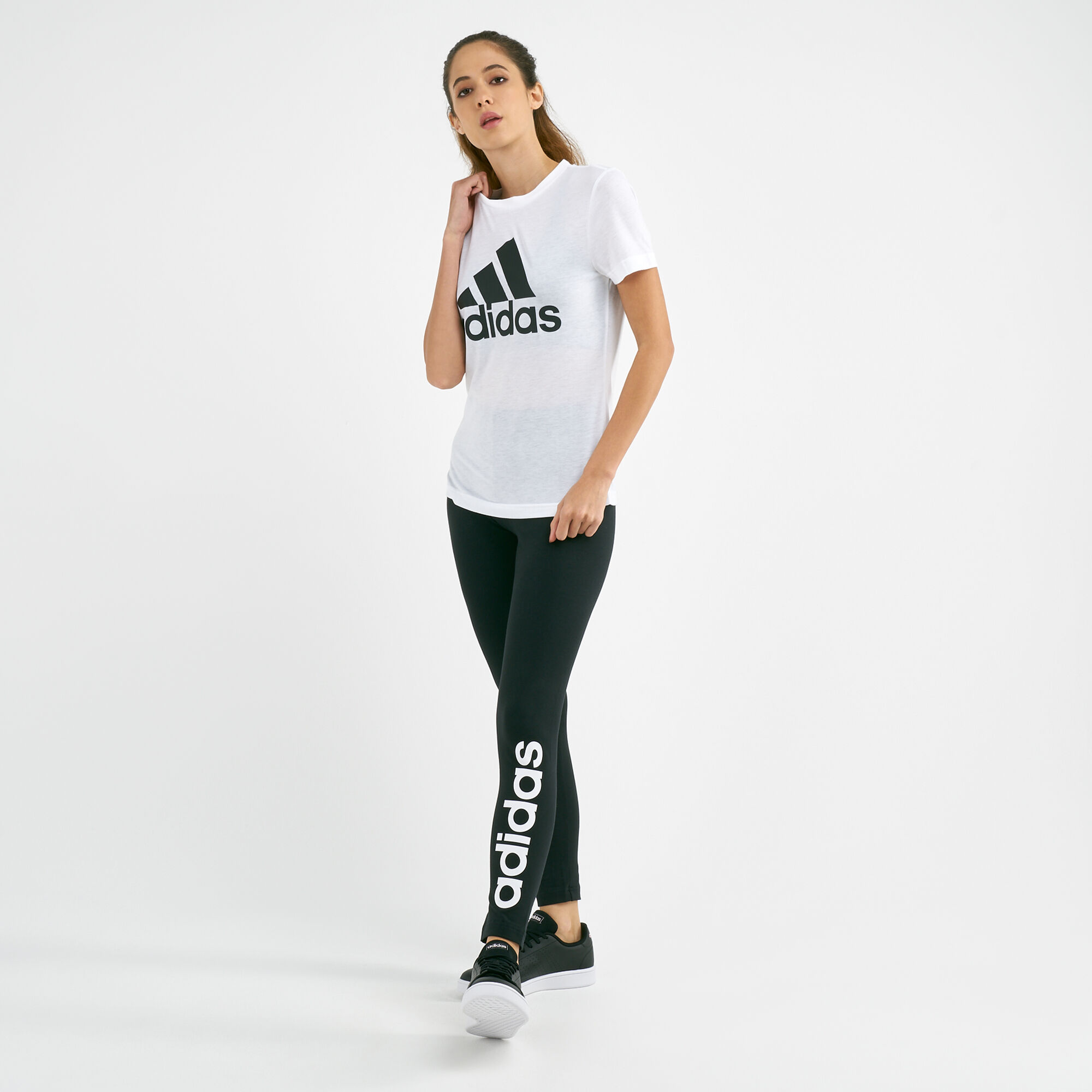 Adidas new arrivals linear leggings