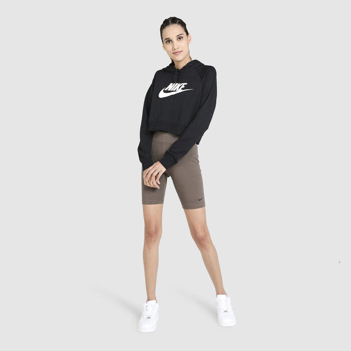 Nike Women's Sportswear Essential Mid-Rise Biker Shorts Grey Nike Women's Sportswear Essential Mid-Rise Biker Shorts Grey image number 2