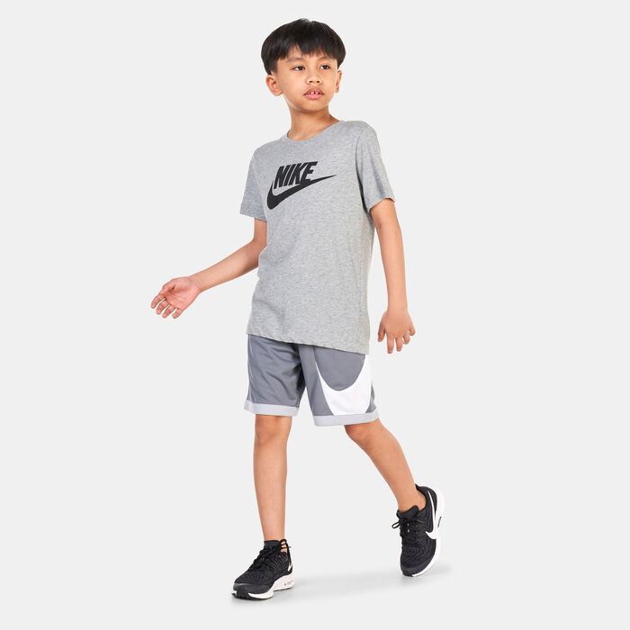 Nike Kids' Dri-FIT Basketball Shorts (Older Kids) Grey image number 2