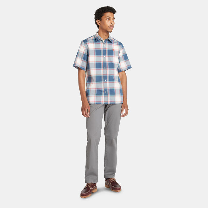 Timberland Men's Check Poplin Shirt Green Timberland Men's Check Poplin Shirt Green image number 2