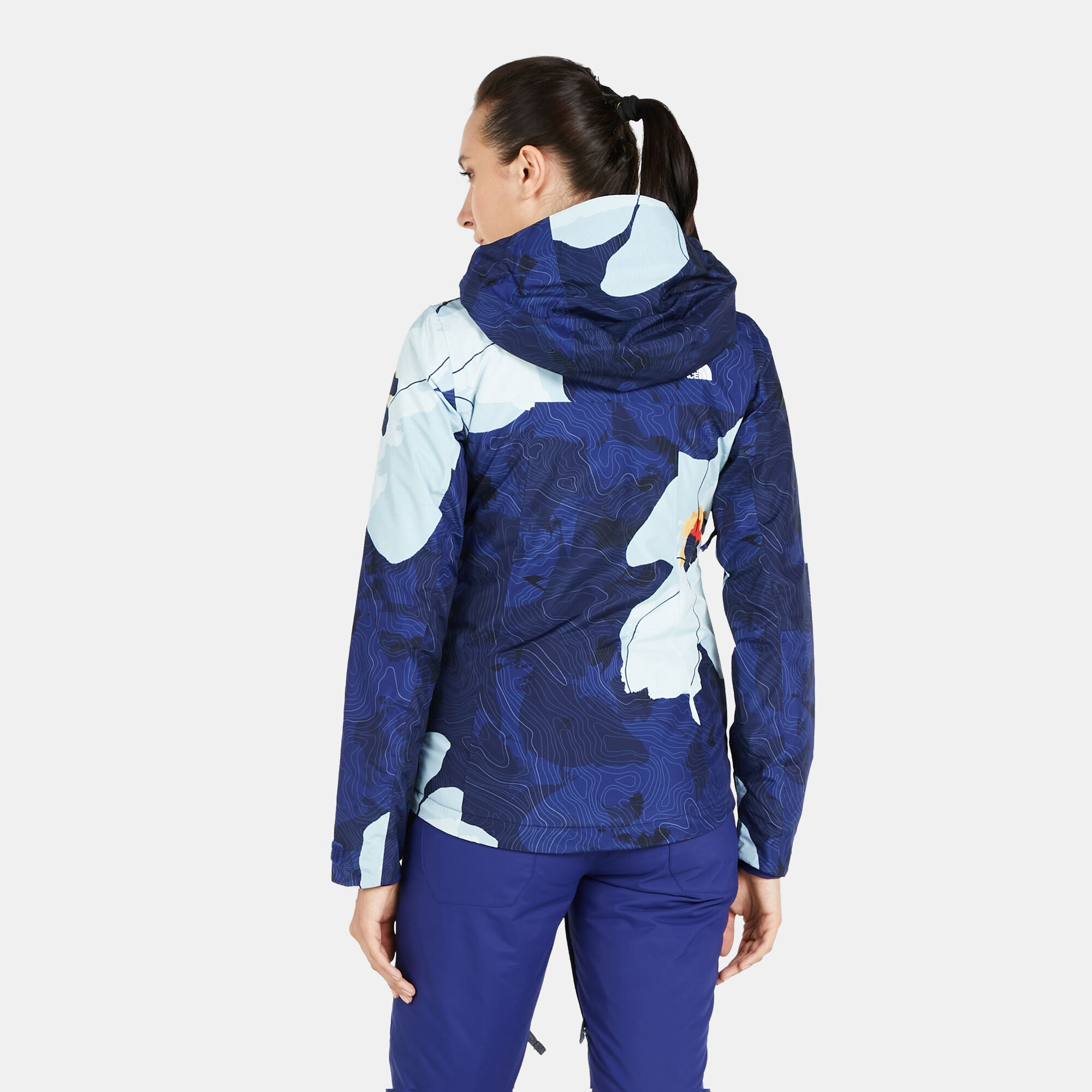North face descendit jacket womens blue top