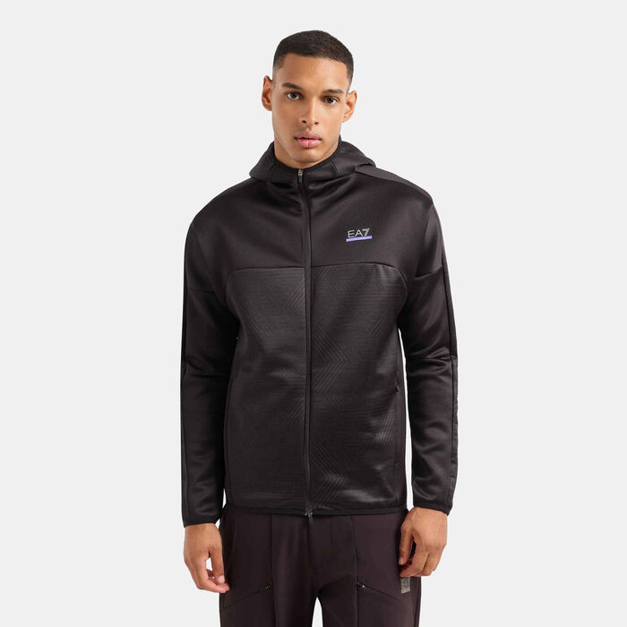 EA7 Emporio Armani Men's Vigor7 Full-Zip Hoodie Brown image number 0
