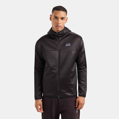 EA7 Emporio Armani Men's Vigor7 Full-Zip Hoodie Brown EA7 Emporio Armani Men's Vigor7 Full-Zip Hoodie Brown