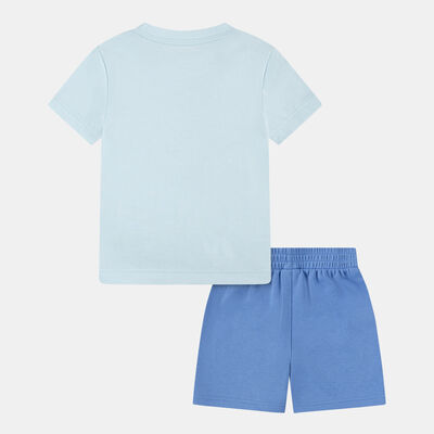 Nike Kids' Rhymthm T-Shirt and Shorts Set Blue Nike Kids' Rhymthm T-Shirt and Shorts Set Blue