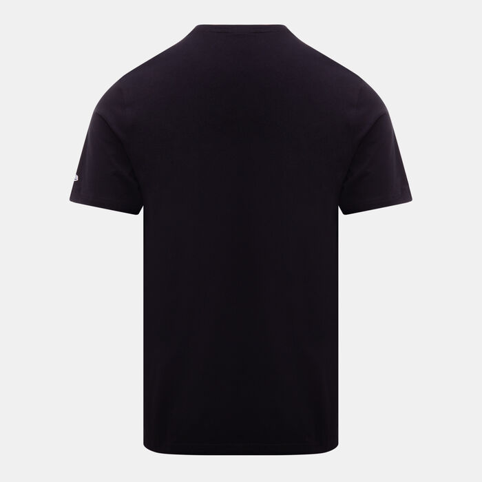 New Era Men's NBA Chicago Bulls Stacked Wordmark T-Shirt Black New Era Men's NBA Chicago Bulls Stacked Wordmark T-Shirt Black image number 2