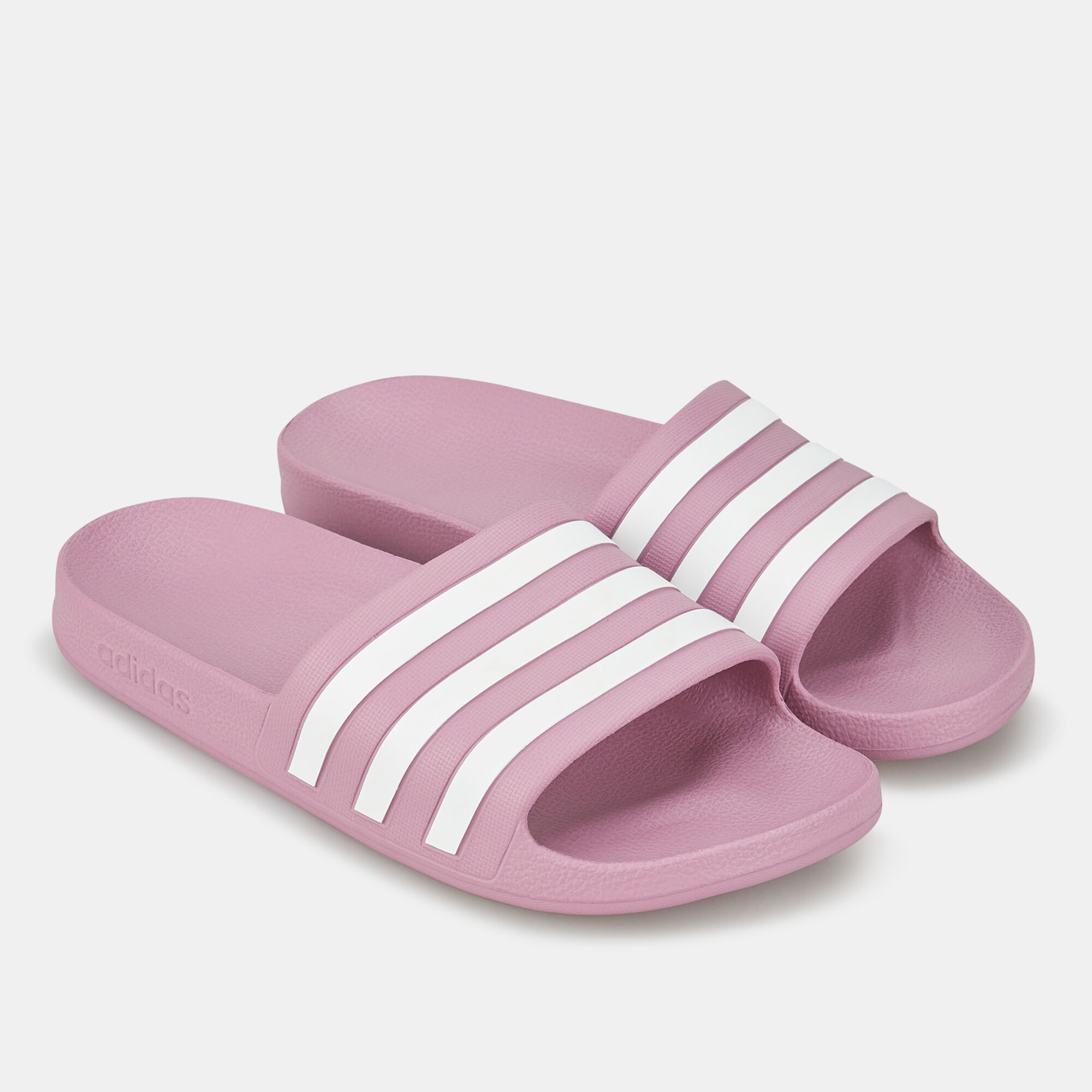 Adidas aqua store slides purple