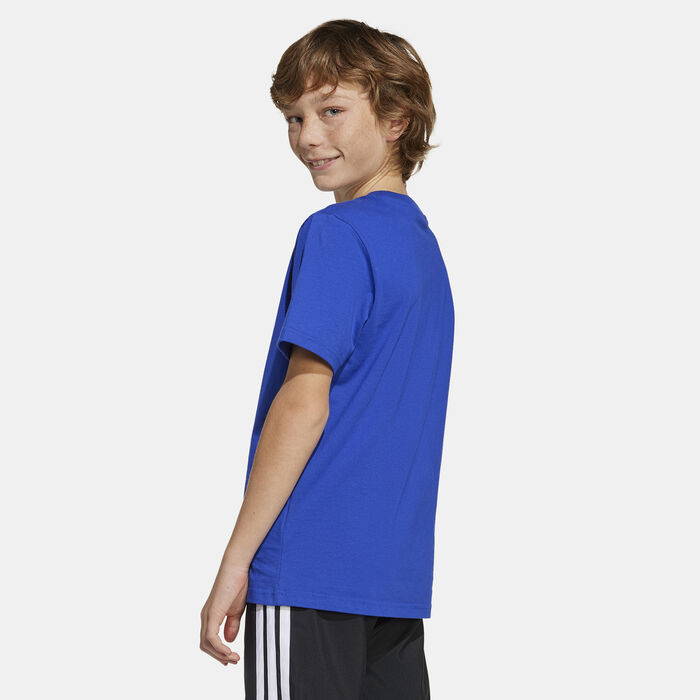 adidas Kids' Messi Name And Number T-Shirt Blue adidas Kids' Messi Name And Number T-Shirt Blue image number 1