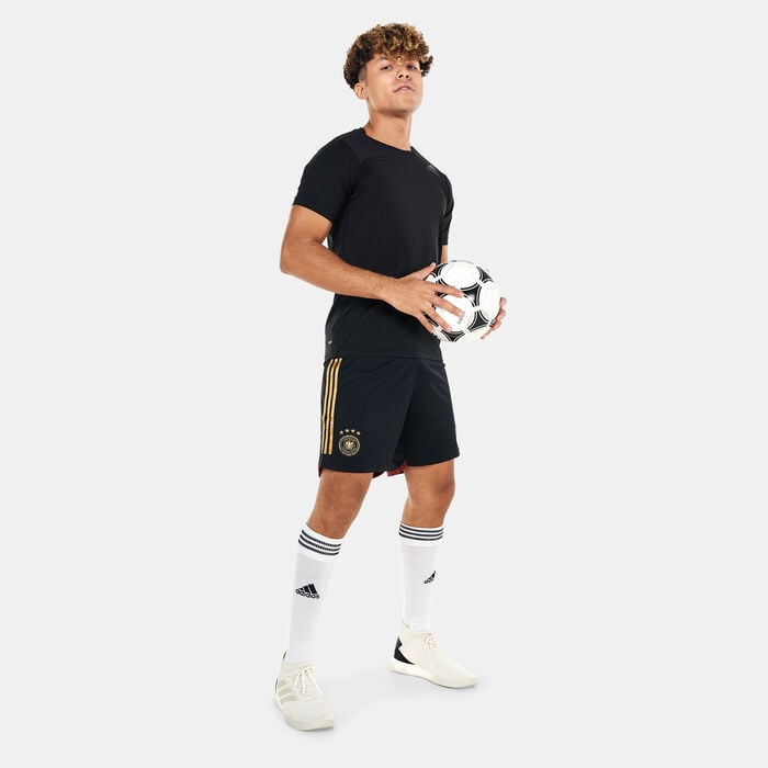 adidas Men's Germany Stadium Away Shorts - 2022 Black adidas Men's Germany Stadium Away Shorts - 2022 Black image number 2