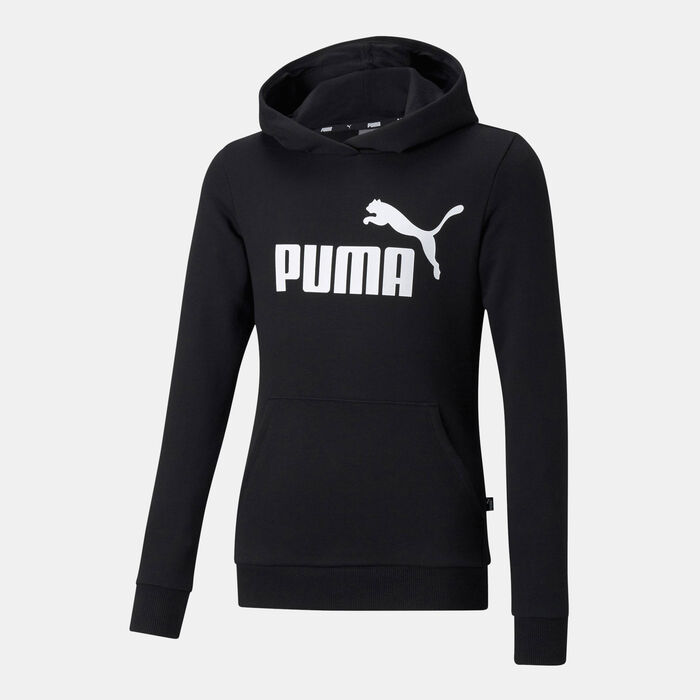 PUMA Kids' Essentials Logo Hoodie Black PUMA Kids' Essentials Logo Hoodie Black image number 0