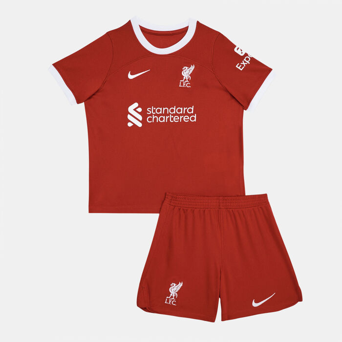 Nike Kids' Liverpool F.C. Dri-FIT Home 3-Piece Kit - 2023/24 (Younger Kids) Red image number 0