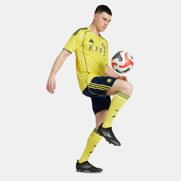 adidas Men's Al Nassr 25/26 Home Replica Football Jersey yellow adidas Men's Al Nassr 25/26 Home Replica Football Jersey yellow image number 2