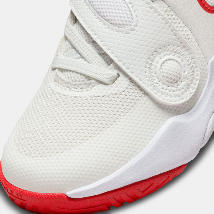 Nike Kids' Team Hustle D 11 Basketball Shoes White image number 4