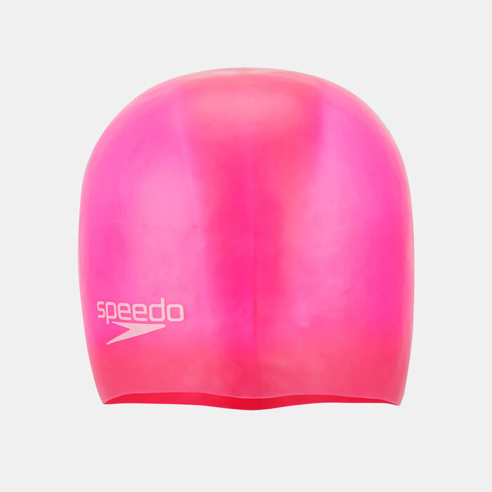 Speedo Kids' Moulded Silicone Swimming Cap Pink image number 0