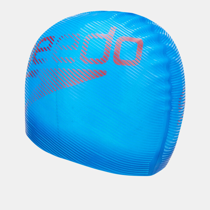 Speedo Slogan Print Swimming Cap Blue Speedo Slogan Print Swimming Cap Blue image number 1