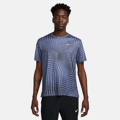 Nike Men's Dri-FIT Miler Running T-Shirt Blue