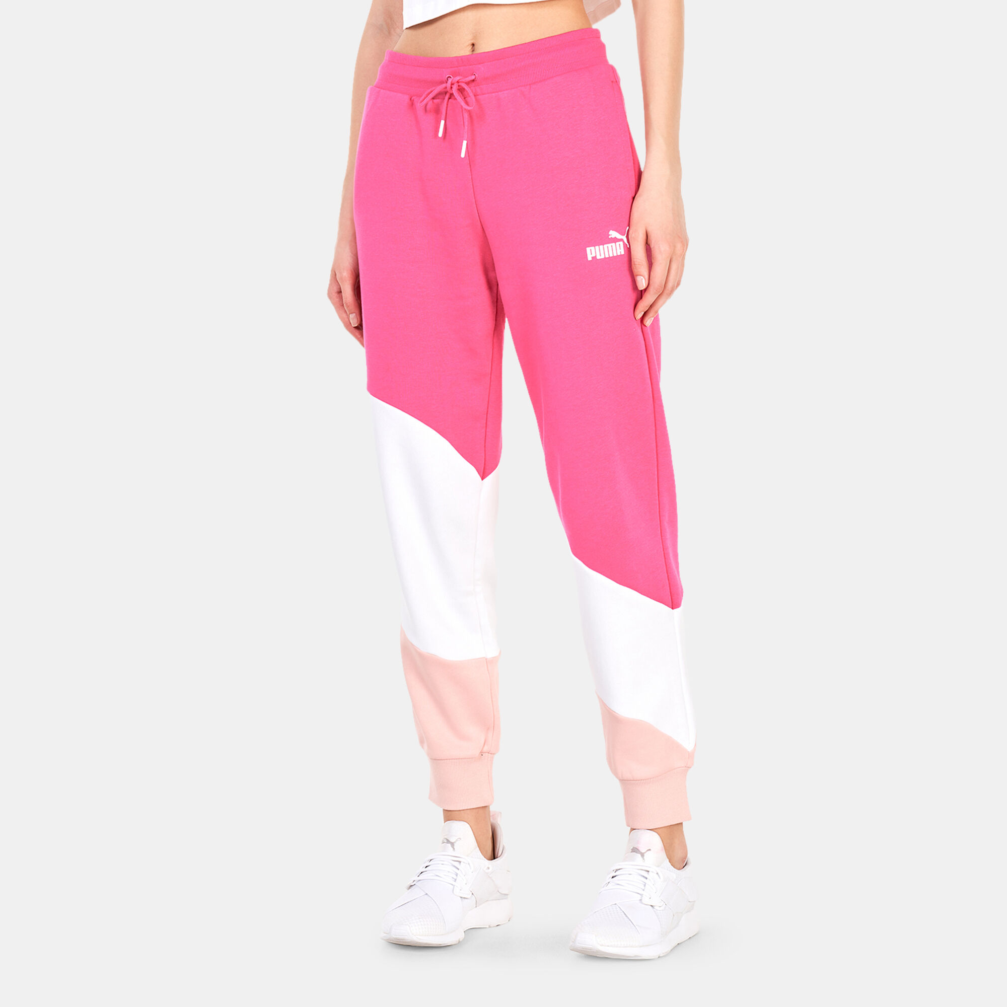 Puma joggers womens online red