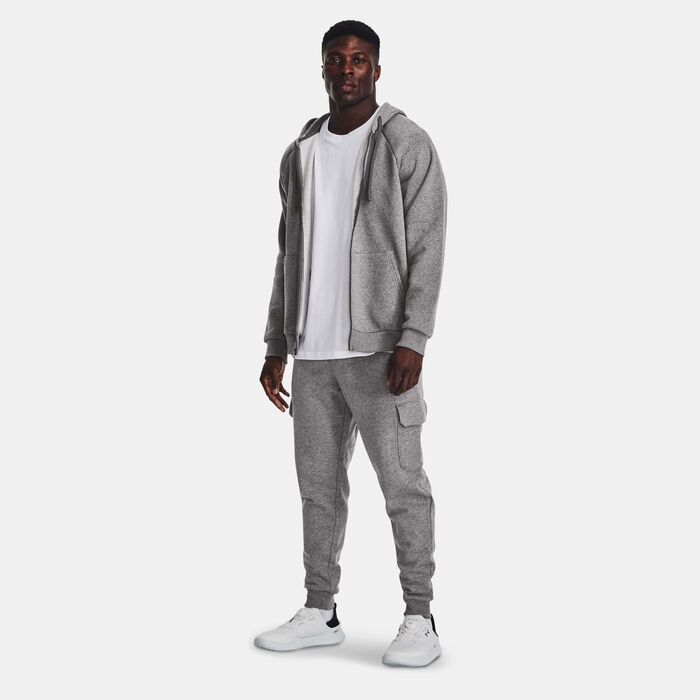Under Armour Men's Rival Fleece Cargo Sweatpants Grey image number 2