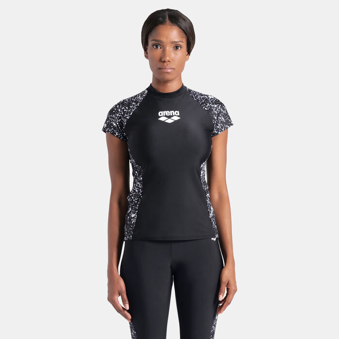 Arena Women's Modesty Swimming Rashguard Black Arena Women's Modesty Swimming Rashguard Black image number 0