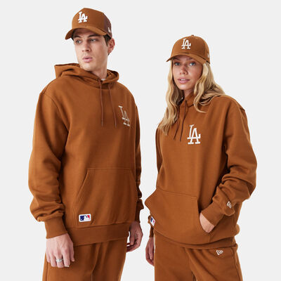 New Era Men's Los Angeles Dodgers League Essentials Pullover Hoodie Beige