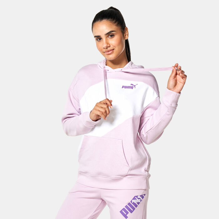 PUMA Women's POWER Hoodie Pink image number 0
