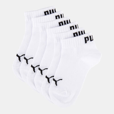 PUMA Kids' Quarter Socks (3 Pairs) White