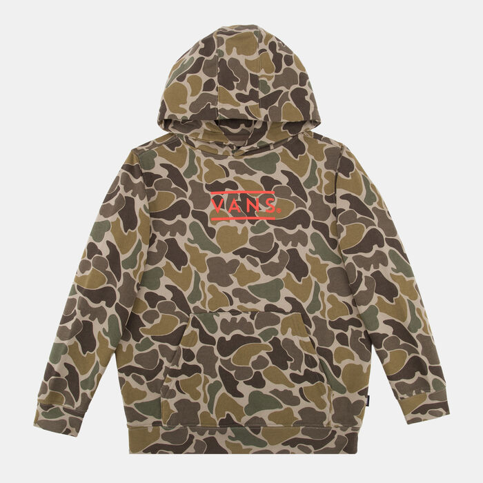 Vans Kids' Half Box Camo Pullover Hoodie Black image number 0