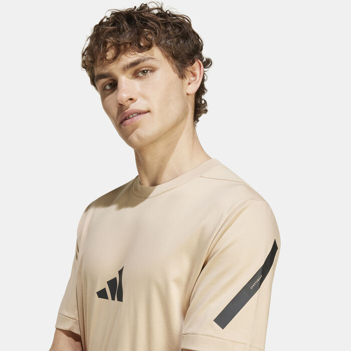 adidas Men's Z.N.E. T-Shirt Beige adidas Men's Z.N.E. T-Shirt Beige image number 3