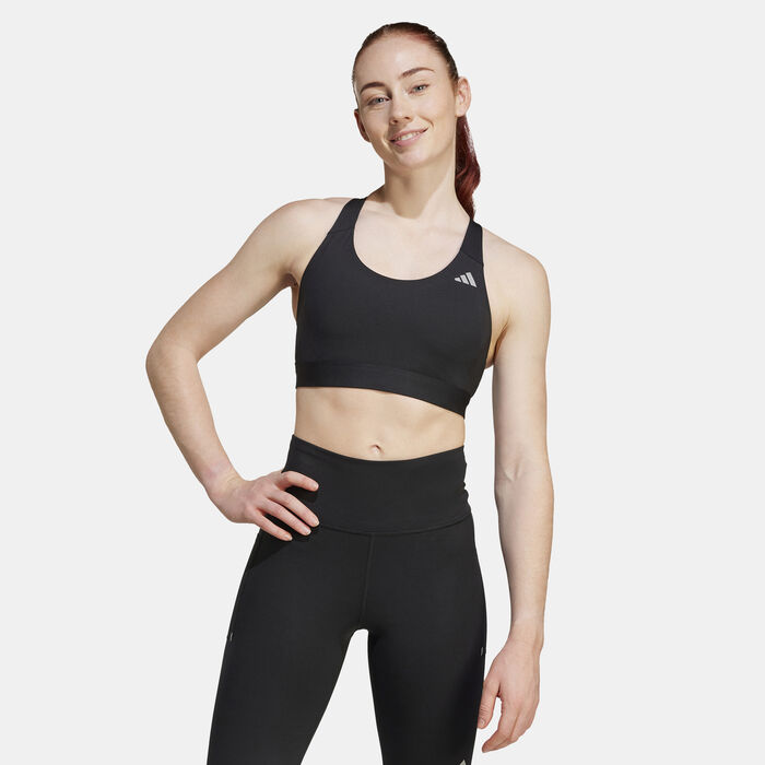 adidas Women's Ultimateadidas Run High-Support Training Sports Bra Black adidas Women's Ultimateadidas Run High-Support Training Sports Bra Black image number 0