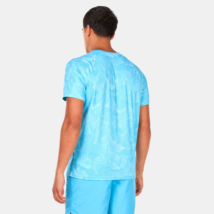 Nike Swim Men's Rashguard Blue Nike Swim Men's Rashguard Blue image number 1