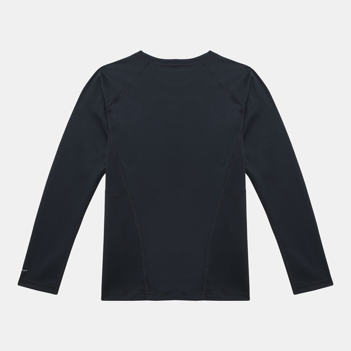 Columbia Kids’ Midnight Crew 2 Long Sleeve T-Shirt Black image number 1