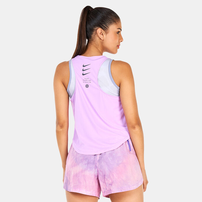 Nike Women's Dri-FIT ADV Run Division Tank Top Pink Nike Women's Dri-FIT ADV Run Division Tank Top Pink image number 1