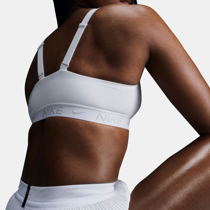 Nike Women's Indy Medium-Support Sports Bra White Nike Women's Indy Medium-Support Sports Bra White image number 6