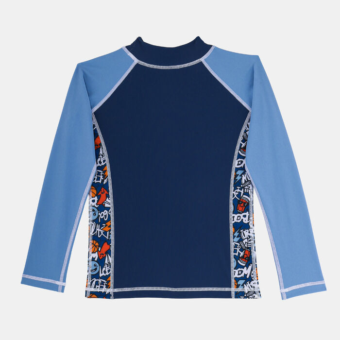 COEGA Kids' Long-Sleeve Swimming Rashguard Blue COEGA Kids' Long-Sleeve Swimming Rashguard Blue image number 1