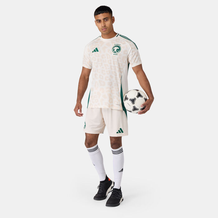 adidas Men's Saudi Arabia 24 Away Replica Football Jersey White adidas Men's Saudi Arabia 24 Away Replica Football Jersey White image number 2