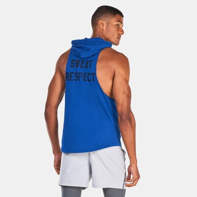 Under Armour Men's Project Rock BSR Bull Sleeveless Hoodie Blue Under Armour Men's Project Rock BSR Bull Sleeveless Hoodie Blue