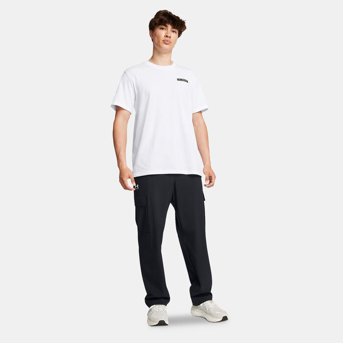 Under Armour Men's Vibe Woven Cargo Pants Black Under Armour Men's Vibe Woven Cargo Pants Black image number 2