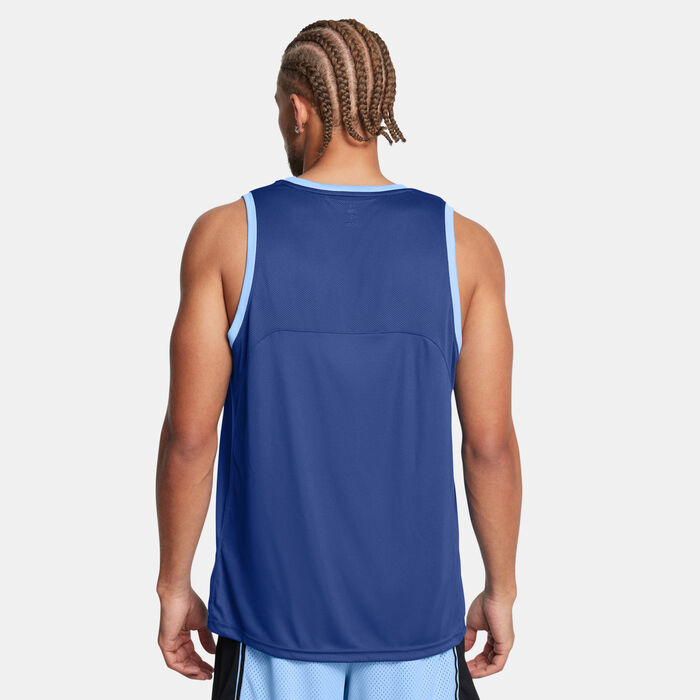 Under Armour Men's Zone Performance Basketball Tank Top Blue image number 1
