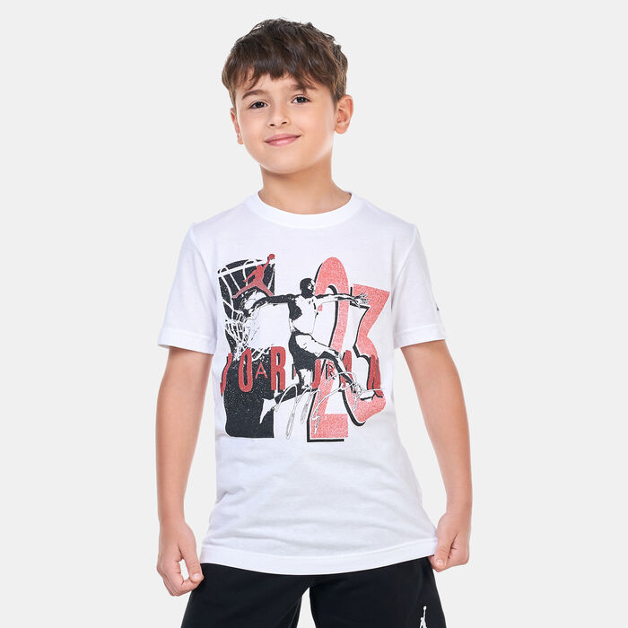 Nike Kids' Retro Spec Graphic T-Shirt White Nike Kids' Retro Spec Graphic T-Shirt White image number 0