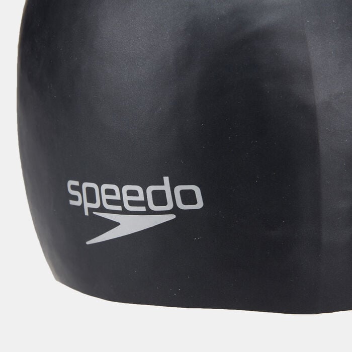 Speedo Long Hair Swimming Cap Black Speedo Long Hair Swimming Cap Black image number 2