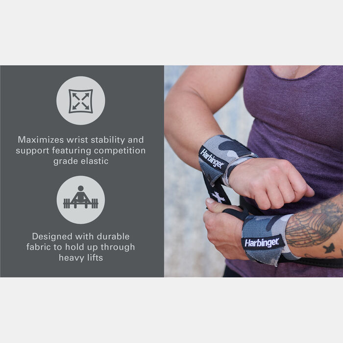 Harbinger Training Line Wrist Support Wraps Multi-Color Harbinger Training Line Wrist Support Wraps Multi-Color image number 3