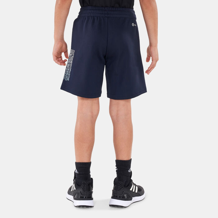 adidas Kids' Messi Shorts Blue adidas Kids' Messi Shorts Blue image number 1