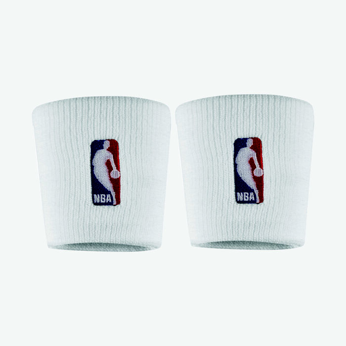 Nike NBA Dri-FIT Basketball Wristbands (1 Pair) White Nike NBA Dri-FIT Basketball Wristbands (1 Pair) White image number 0