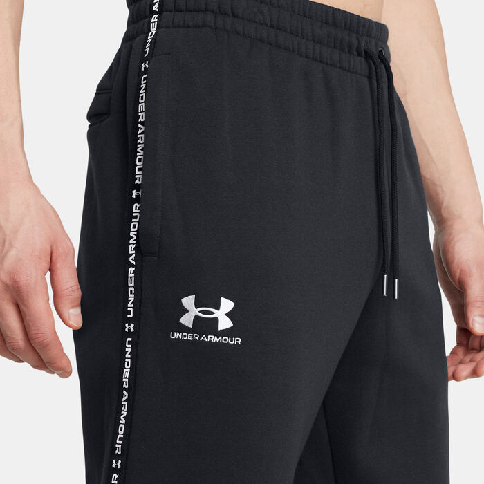 Under Armour Men's Fleece Taping Joggers Black image number 3