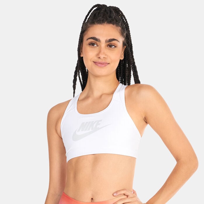 Nike Women's Dri-FIT Swoosh Sports Bra White Nike Women's Dri-FIT Swoosh Sports Bra White image number 0