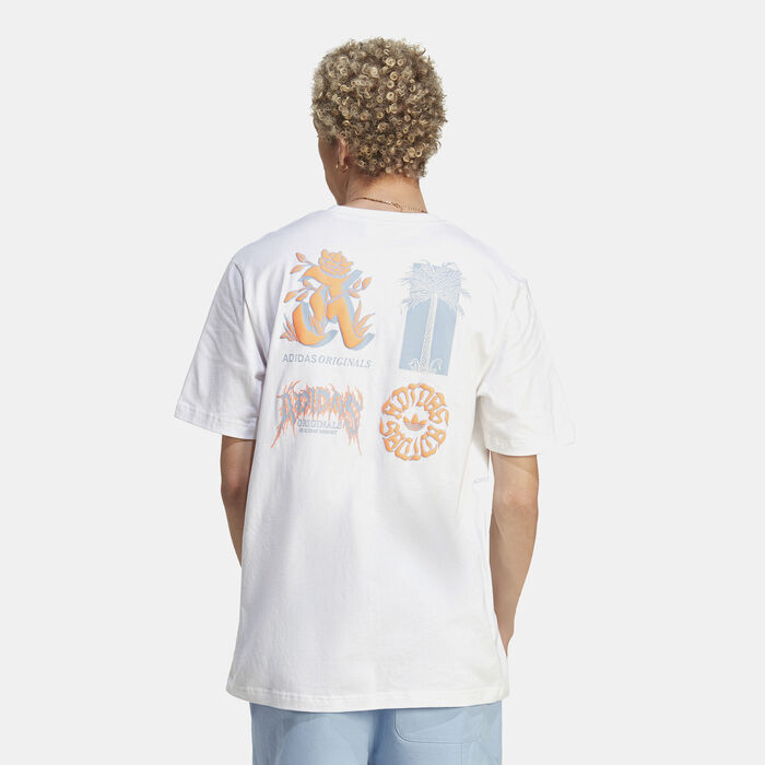 adidas Originals Men's Graphic Glide T-Shirt White adidas Originals Men's Graphic Glide T-Shirt White image number 1