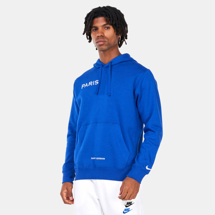 Nike Men's Paris Saint-Germain Sportswear Club Hoodie Blue image number 0
