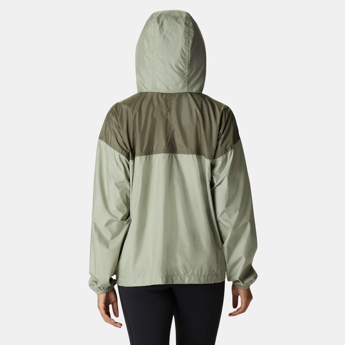 Columbia Women's Flash Challenger™ Novelty Windbreaker Jacket Green Columbia Women's Flash Challenger™ Novelty Windbreaker Jacket Green image number 1