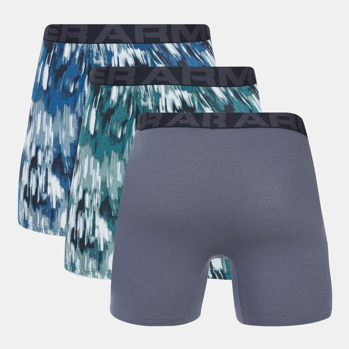 Under Armour Men's CC 6-inch Novelty Boxers (3 Pack) Blue Under Armour Men's CC 6-inch Novelty Boxers (3 Pack) Blue image number 1