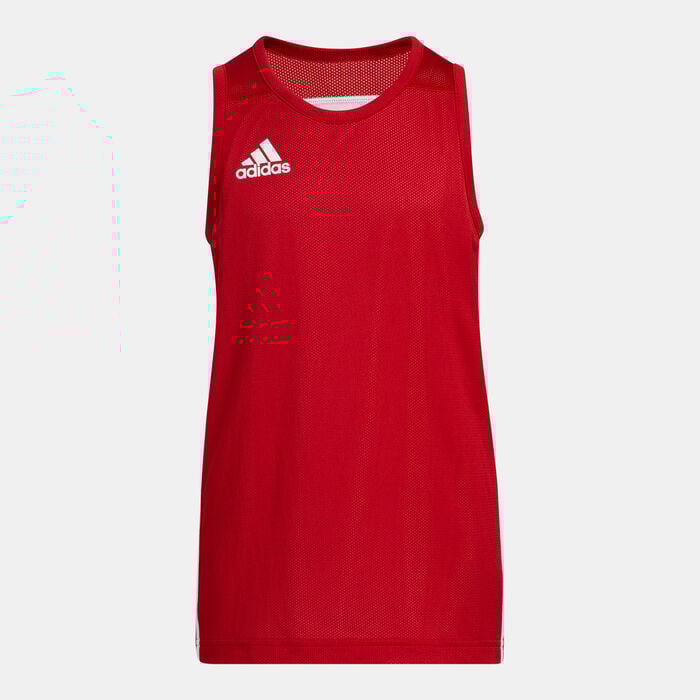adidas Kids' 3G Speed Reversible Jersey Red adidas Kids' 3G Speed Reversible Jersey Red image number 0