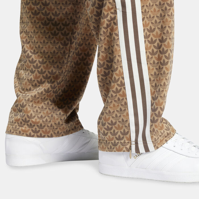 adidas Originals Men's Classic Monogram Track Pants Brown adidas Originals Men's Classic Monogram Track Pants Brown image number 4